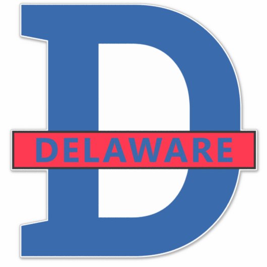 Delaware Aufkleber (Vorderseite)