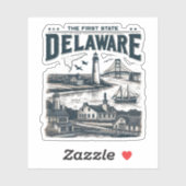 Delaware Aufkleber (Blatt)
