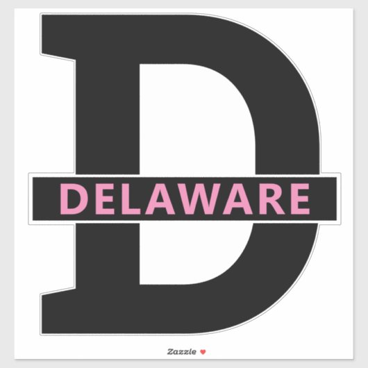 Delaware Aufkleber (Blatt)
