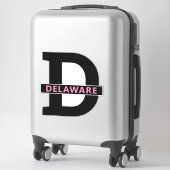 Delaware Aufkleber (Koffer)