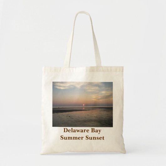Delaware Bay Summer Sunset Tote Bag Tragetasche (Vorne)