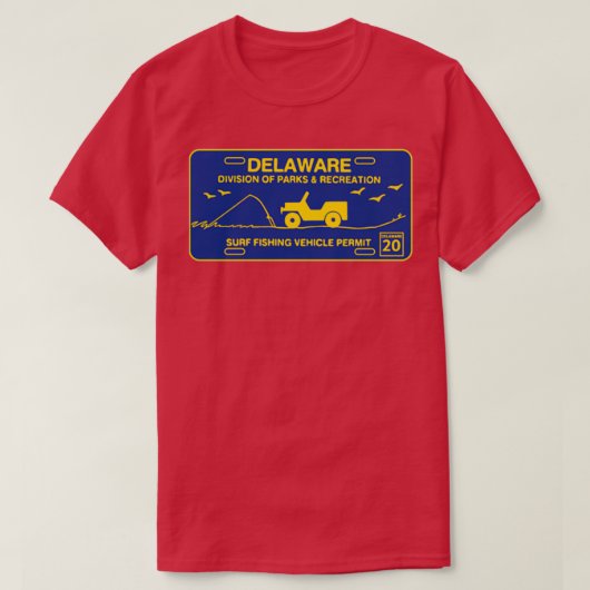 Delaware Beach Tag T-Shirt (Design vorne)