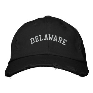 Delaware bestickte gestresste Cap Black Kappe