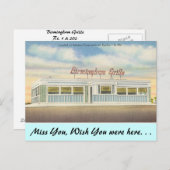 Delaware, Birmingham Grille Postkarte (Vorne/Hinten)