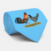 Delaware-Blau-Henne Krawatte (Gerollt)