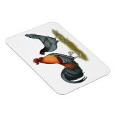 Delaware Blaue Henne Magnet (Rechte Seite)