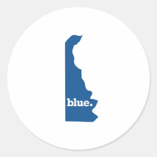 DELAWARE BLauer STAAT Runder Aufkleber