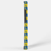 Delaware Blue Gold Checkerboard Pattern Samsung Galaxy Hülle (Rechte Seite)