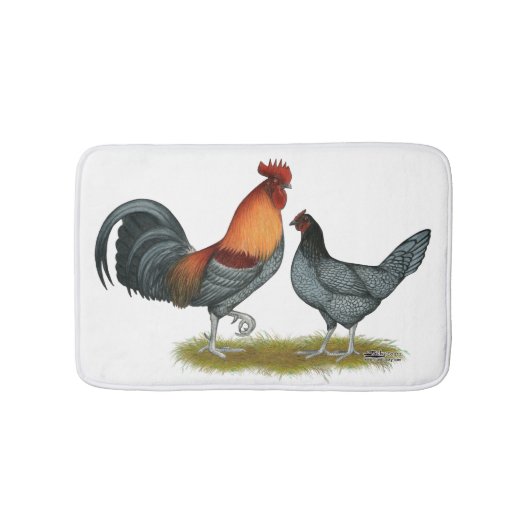 Delaware Blue Hen Badematte (Vorderseite)