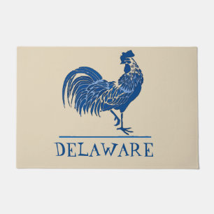 Delaware Blue Hen, fügen Sie Text Doormat Fußmatte