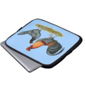 Delaware Blue Hen Laptopschutzhülle (Vorne Knopf)