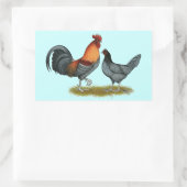 Delaware Blue Hen Rechteckiger Aufkleber (Tasche)