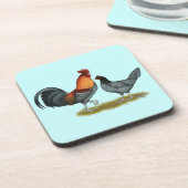 Delaware Blue Hen Untersetzer (Linke Seite)