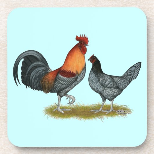 Delaware Blue Hen Untersetzer (Vorderseite)