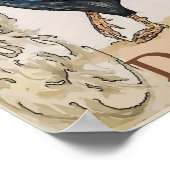 Delaware, Blue Hens, Edit Text Poster (Ecke)