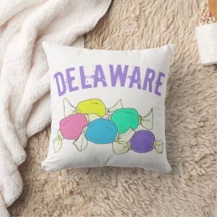 Delaware Boardwalk Salz Water Taffy Candy Beach DE Kissen