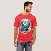 Delaware Bold und Graceful Blue Hen Staat Animal W T-Shirt (Vorne ganz)