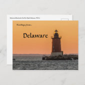 Delaware Breakwater East End Light Postkarte (Vorne/Hinten)