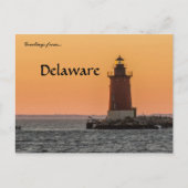 Delaware Breakwater East End Light Postkarte (Vorderseite)