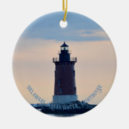 Delaware Breakwater Lighthouse Cape Henlopen Lewes Keramik Ornament