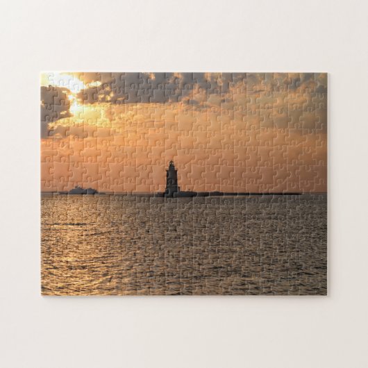 Delaware Breakwater Lighthouse Cape Henlopen Puzzle (Horizontal)