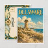 Delaware Cape Henlopen GeoSaga Postkarte (Vorne/Hinten)