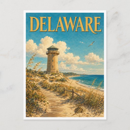 Delaware Cape Henlopen GeoSaga Postkarte (Vorderseite)