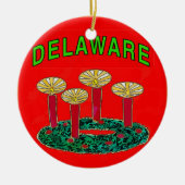Delaware Christmas Tree Keramik Ornament (Vorne)