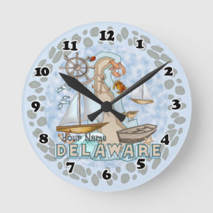 Delaware Clock Runde Wanduhr