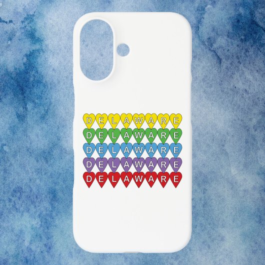 Delaware Colorful Hearts Case-Mate iPhone Hülle