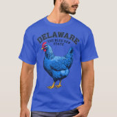 Delaware, das Blue Hen Staat Zitat T-Shirt (Vorderseite)