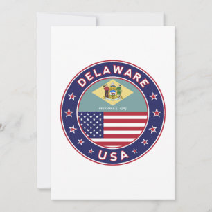 Delaware, Delaware, T - Shirt, Delaware, Aufkleber Einladung