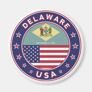 Delaware, Delaware T-Shirt, Delaware Aufkleber Magnet