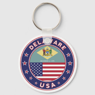 Delaware, Delaware, T - Shirt, Delaware, Aufkleber Schlüsselanhänger