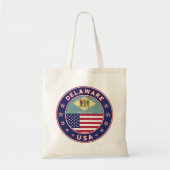 Delaware, Delaware, T - Shirt, Delaware, Aufkleber Tragetasche (Vorne)