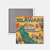 Delaware, der Diamond-Staat Magnet (Vorderseite/Rückseite)
