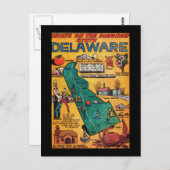 Delaware, der Diamond-Staat Postkarte (Vorne/Hinten)