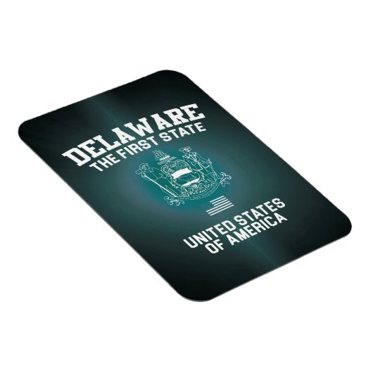 Delaware Der erste Staat Magnet (Rechte Seite)