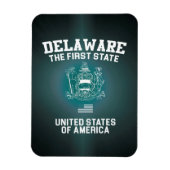 Delaware Der erste Staat Magnet (Vertikal)