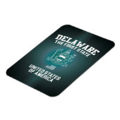 Delaware Der erste Staat Magnet (Linke Seite)
