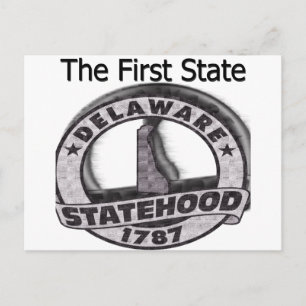 Delaware Der Erste Staat-Status Postkarte