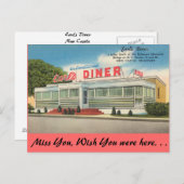 Delaware, Earls Diner Postkarte (Vorne/Hinten)