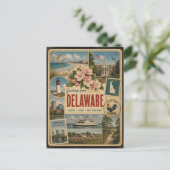 Delaware-echte Vintage-Style-Ansichtskarte Postkarte (Stehend Vorderseite)