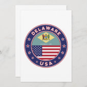 Delaware Einladung (Vorne/Hinten)