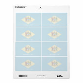 Delaware Faint Flag Shipping Label (Vorne)