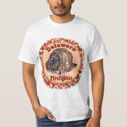 Delaware-Feuerwehrmann T-Shirt (Vorderseite)