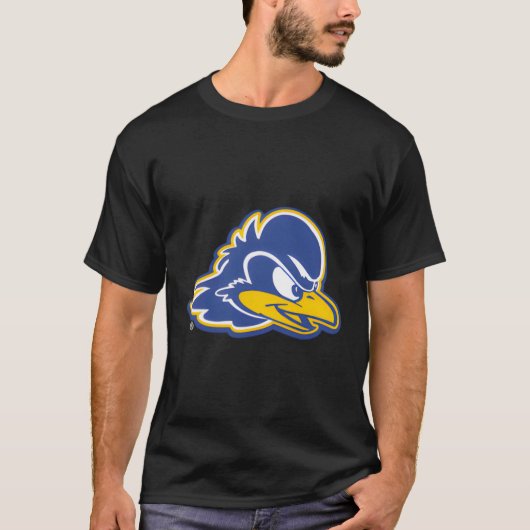 Delaware Fightin' Blue Hens Links Brust Icon Team  T-Shirt (Vorderseite)