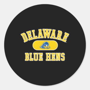 Delaware Fighting' Blue Hens Varsity Team Color Runder Aufkleber