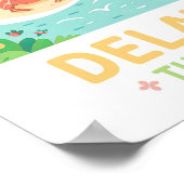 Delaware, First Staat USA Summer Travel Poster (Ecke)