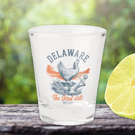 Delaware First State Vintage Shot Glass Schnapsglas